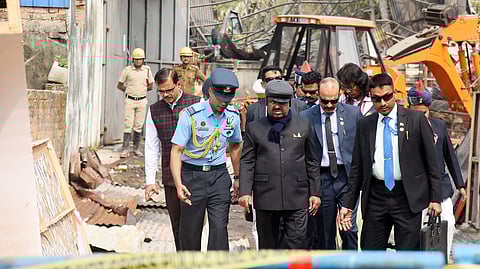 राज्यपाल डॉ. सी वी आनंद बोस ने शुक्रवार को आनंदपुर के घटनास्थल का दौरा किया