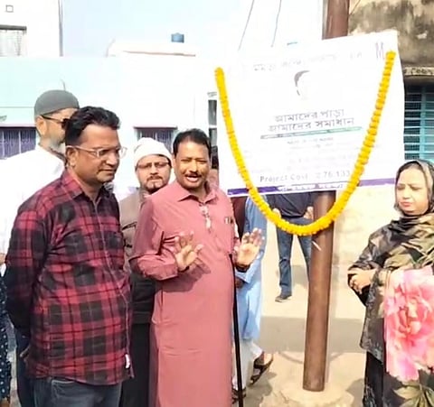 वार्ड 82 में तीन कार्यों का किया गया शिलान्यास