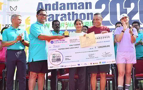 10वां अंडमान मैराथन–2026 खेल भावना के साथ संपन्न