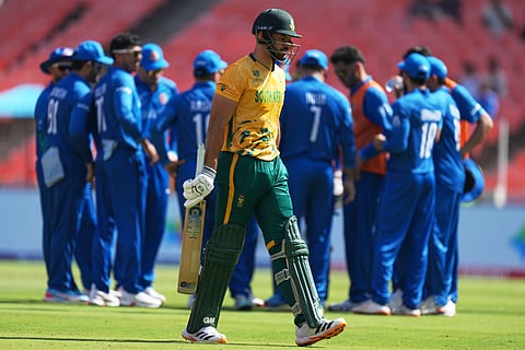 दक्षिण अफ्रीका के खिलाफ मैच में अफगानी खिलाड़ी ( फाइल फोटो)