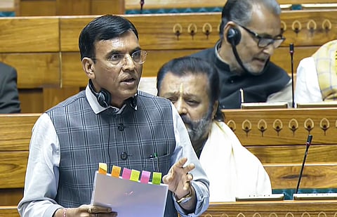 औद्योगिक संबंध संहिता (संशोधन) विधेयक,  2026 के संबंध में बोलते केंद्रीय श्रम मंत्री मनसुख मांडविया