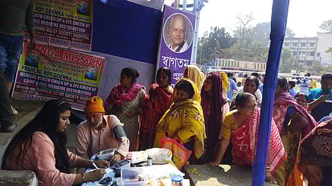 हुगली के त्रिवेणी में गंगा मिशन का स्‍वास्‍थ्‍य शिविर, हजारों लोगों को मिला लाभ