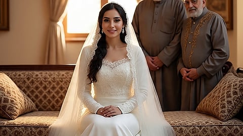 Just four days after the wedding, the husband absconded, and the newlyweds staged a sit-in protest in front of their in-laws' house.