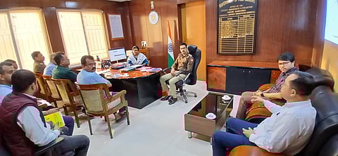 एनएच पर जलजमाव को लेकर प्रशासनिक बैठक