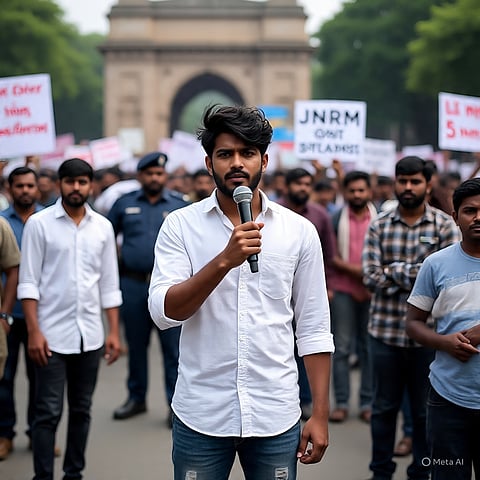 जेएनआरएम गेट पर विरोध स्थल पर टीएसजी भास्कर का बयान