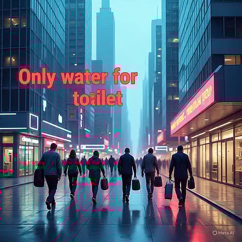 सिर्फ शौचालय के लिए पानी, एनटी कॉम्प्लेक्स के निवासी घर छोड़ने लगे