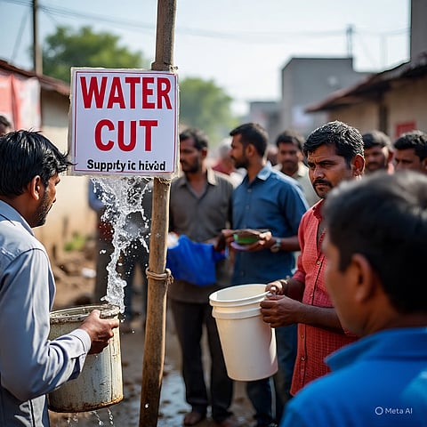 मायाबंदर में जलापूर्ति कटौती, एपीडब्ल्यूडी पर उठे सवाल