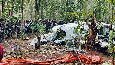 चतरा में सिमरिया के पास एक एयर एंबुलेंस के दुर्घटनाग्रस्त