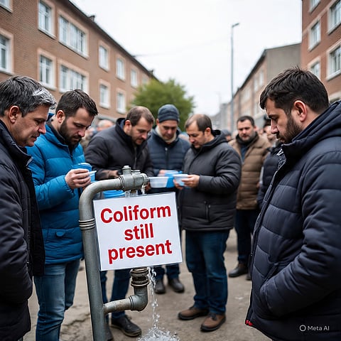 शुखोबृष्टी निवासियों को बताया गया: पानी में अभी भी कॉलिफ़ॉर्म मौजूद