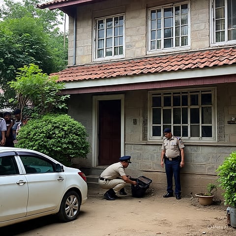 Allegations of bombing in front of Panchayat member's house, police engaged in investigation