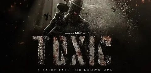 यश की फिल्म टॉक्सिक का एक पोस्टर।