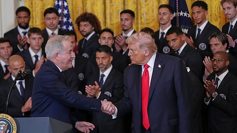 एक कार्यक्रम में अमेरिकी राष्ट्रपति डोनाल्ड ट्रंप।