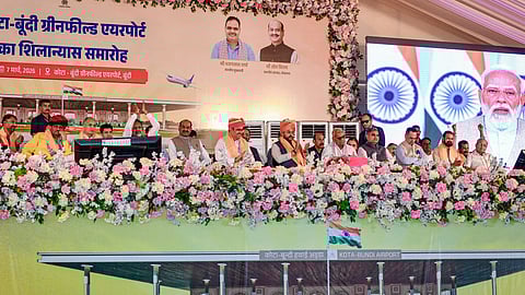 हवाई अड्डे के शिलान्यास के अवसर पर PM मोदी का वीडियो संदेश