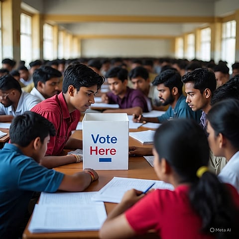 वोटिंग और एग्जाम एक साथ : कोलकाता के कॉलेजों में अफरातफरी