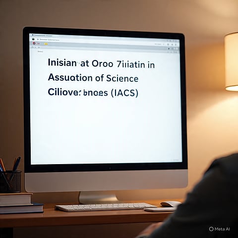 IACS में दाखिले के लिए अधिसूचना जारी