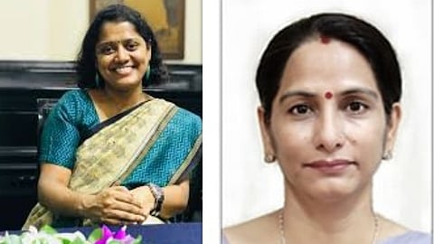 आईएएस ऑफिसर स्वेता अग्रवाल एवं स्मिता पांडे ( फाइल फोटो)।