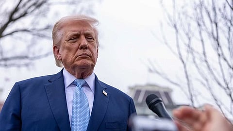 जश्न के सिक्के पर ट्रंप की छवि

