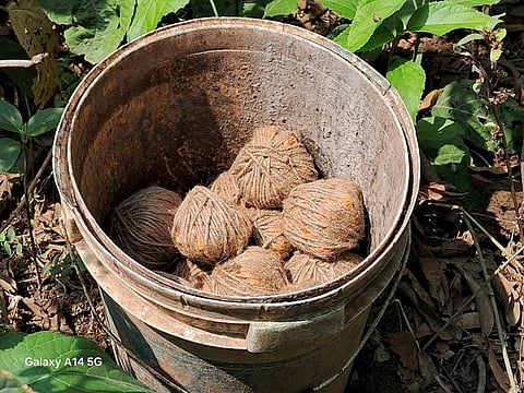 बाल्टी में बरामद बम