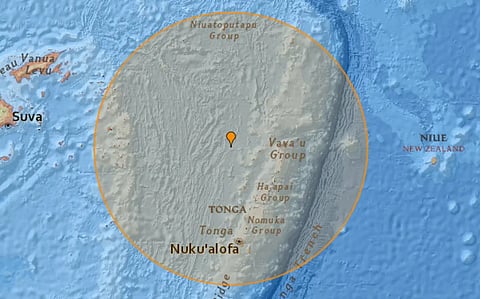 टोंगा के पास 7.6 तीव्रता का शक्तिशाली भूकंप
