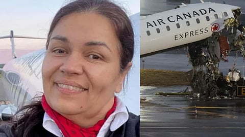 ला गार्डिया एयरपोर्ट पर एयर कनाडा विमान हादसा