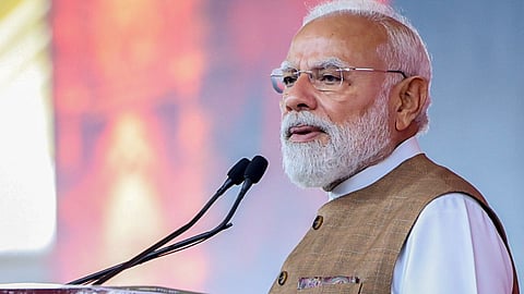 समारोह में बोलते पीएम नरेंद्र मोदी। 