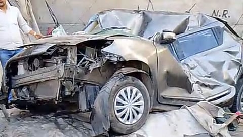 मां फ्लाईओवर पर वाहन ने कांस्टेबल को मारी टक्कर, ड्राइव गिरफ्तार