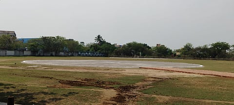 प्रधानमंत्री के लिए बना हेलिपैड सुरक्षा जांच में हुआ फेल