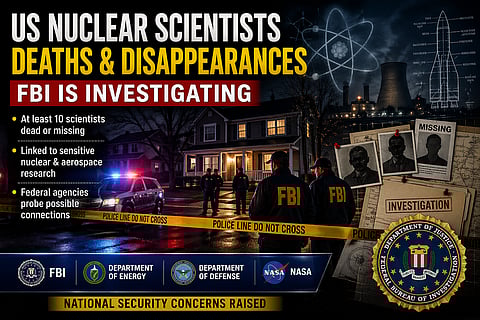 अमेरिका में वैज्ञानिकों की रहस्यमयी मौतें और गायब होने के मामले, जांच में जुटी FBI