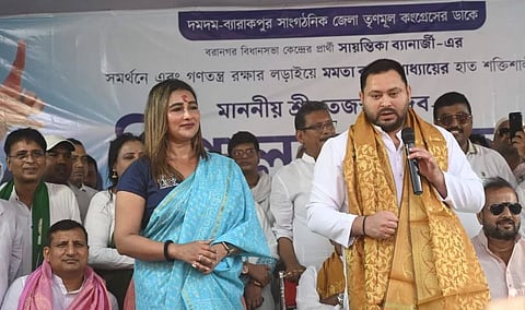 Tejashwi Yadav Campaigns for TMC in Baranagar, Targets BJP for 2029