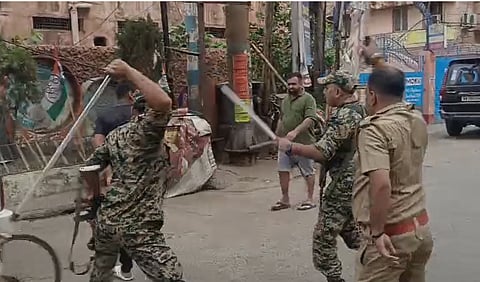 बंगाल चुनाव में बाली से बवाल, बूथ पर हंगामा और लाठीचार्ज