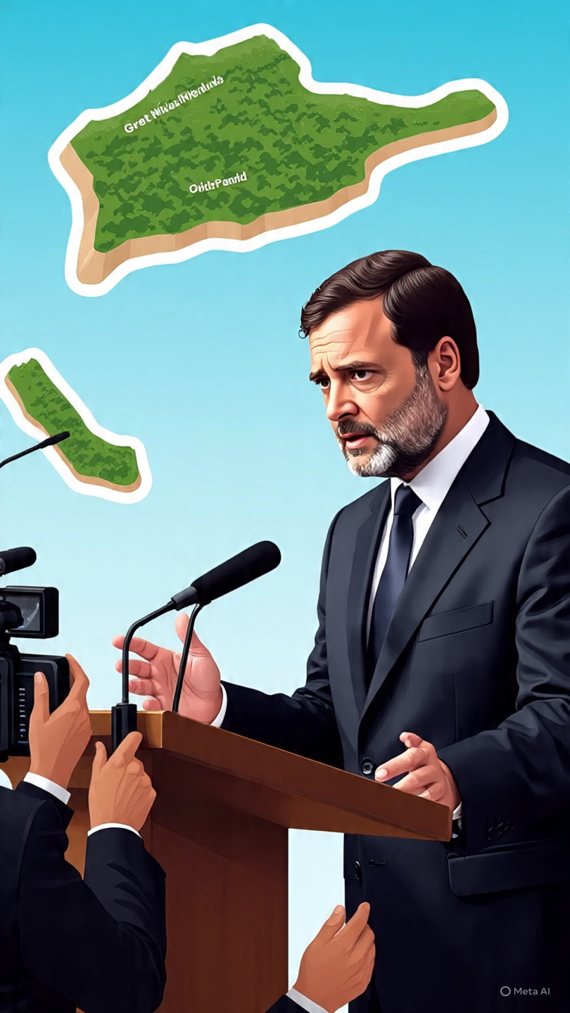 ग्रेट निकोबार परियोजना पर राहुल गांधी का हमला