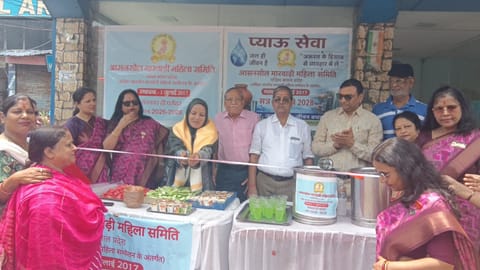 आसनसोल में मारवाड़ी महिला समिति ने शुरू की प्याऊ सेवा