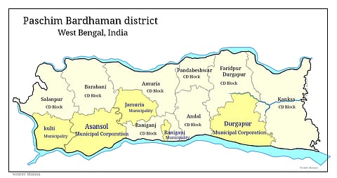 पश्चिम बर्दवान जिला का साभार फोटो 