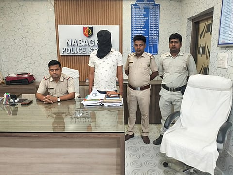 हत्या के आरोप में गिरफ्तार अभियुक्त 