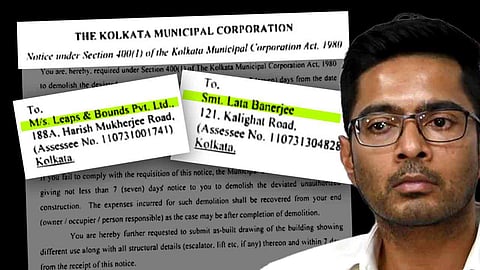 अभिषेक बनर्जी पर KMC की नजर, अवैध निर्माण को लेकर भेजे गए दो नोटिस