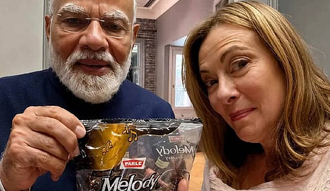 PM मोदी ने मेलोनी को दी ‘Melody’ टॉफी, VIDEO हुआ वायरल
