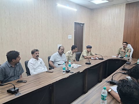 डीसी ट्रैफिक ने जाम कम करने के लिए प्रतिनिधियों के साथ की बैठक