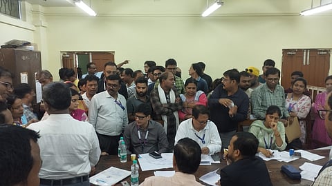 लोक अदालत के शिविर में सैकड़ों मामलों का हुआ निष्पादन