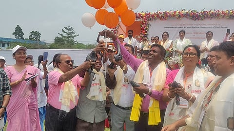 मास ड्रग एडमिनिस्ट्रेशन अभियान का उद्घाटन करते सांसद डॉ. जयंत राय व अन्य

