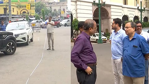 21 जुलाई की सभा को लेकर TMC में घमासान, विक्टोरिया हाउस के बाहर कुणाल ने शुरू की नाप-जोख