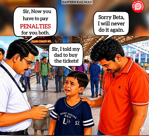 एक बच्चे के आँसू और एक महंगी सीख: पूर्व रेलवे में 15 रुपये बचाने की कोशिश आपके परिवार की शांति और सम्मान पर पड़ सकती है भारी

