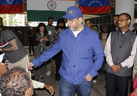 Venezuelan Foreign Minister Yvan Gil visited the field hospital