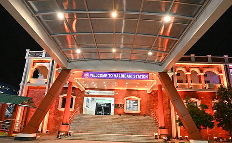 हल्दीबाड़ी रेलवे स्टेशन का नया स्वरूप

