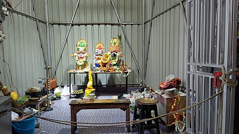 रथ यात्रा के अवसर पर गरिया बाजार स्थित  मंदिर में भगवान जगन्नाथ की पूजा अर्चना की गई
