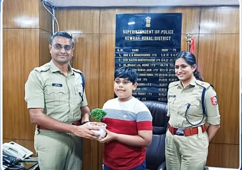 Howrah Rural Police Felicitates Prodigy Soujanya Maji for Global Achievements