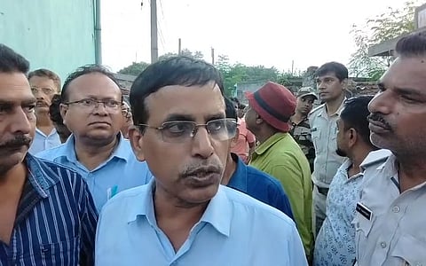 मौके पर पहुंचे एरिया महाप्रबंधक आरकेपी सिंह 