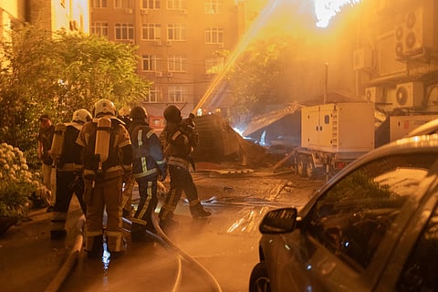 Ukraine's capital, Kyiv, rocked by Russian ballistic missile and drone attacks; nine people killed