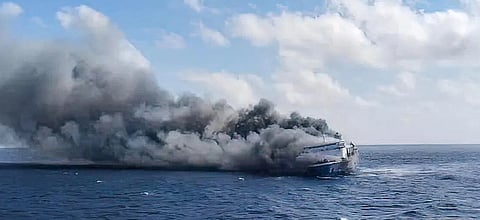 Five dead in massive fire on passenger ferry in Indonesia