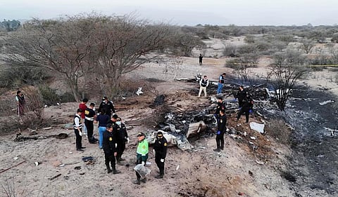 Plane crashes in Peru; 13 people killed.