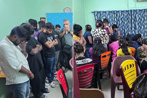कसबा में दो फर्जी कॉल सेंटर का भंडाफोड़, 66 गिरफ्तार